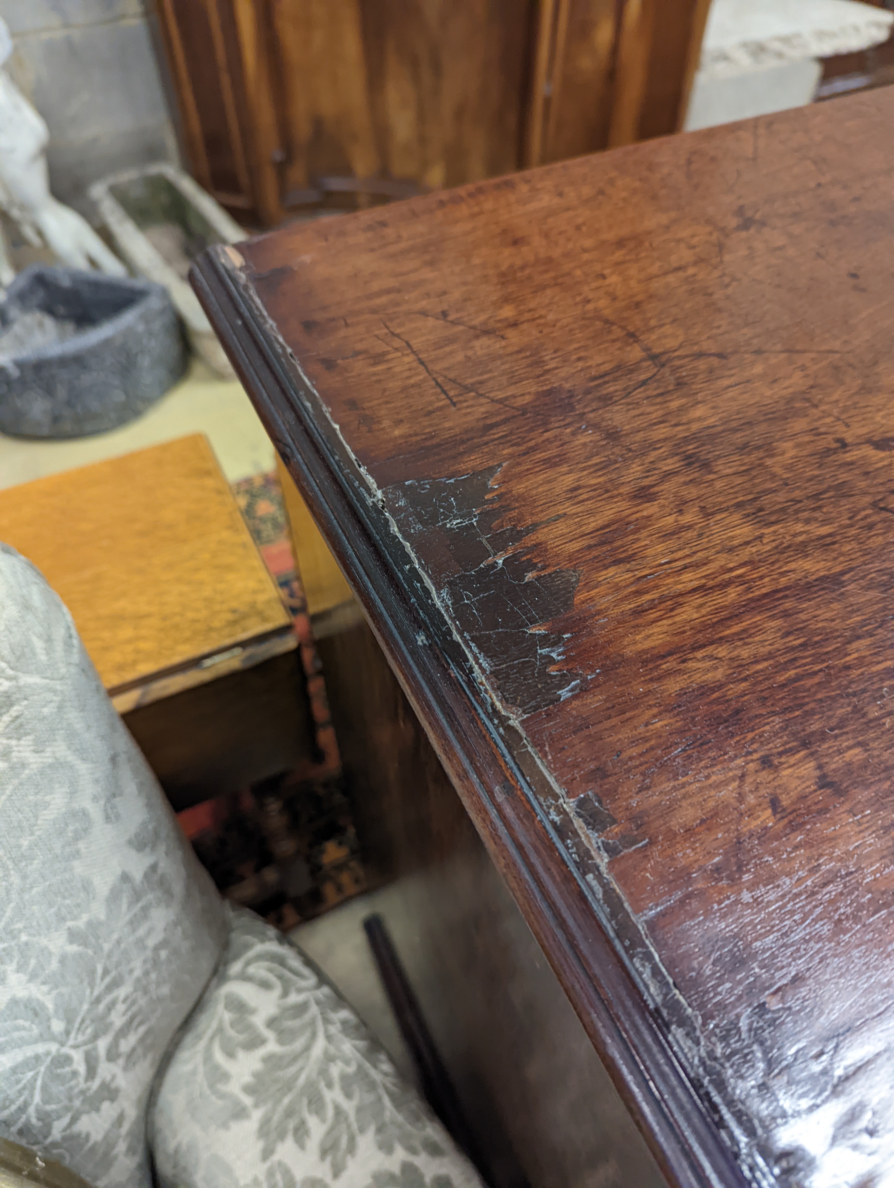 A George IV mahogany chest, width 100cm, depth 50cm, height 104cm